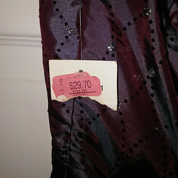 Women's strapless iridescent party dress NWT - Picture 5 of 8